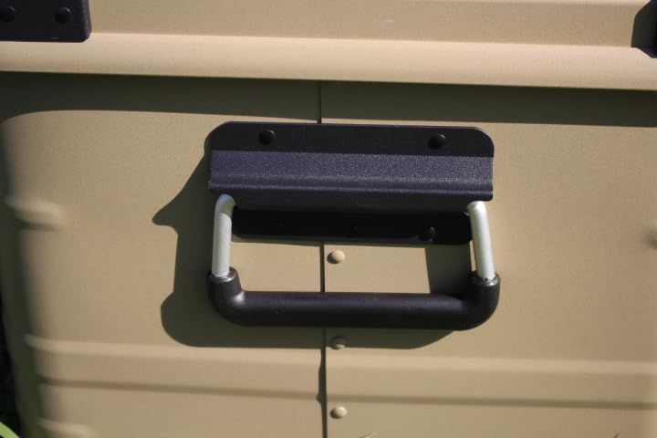 アースカラー アルミコンテナボックス 49L ガレージ収納箱 キャンプ