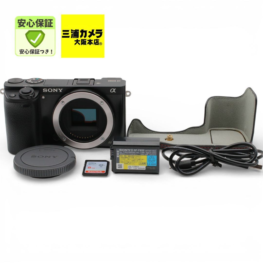 極上品】 Sony α6000 ボディ ブラック ILCE-6000 ミラーレス一眼 
