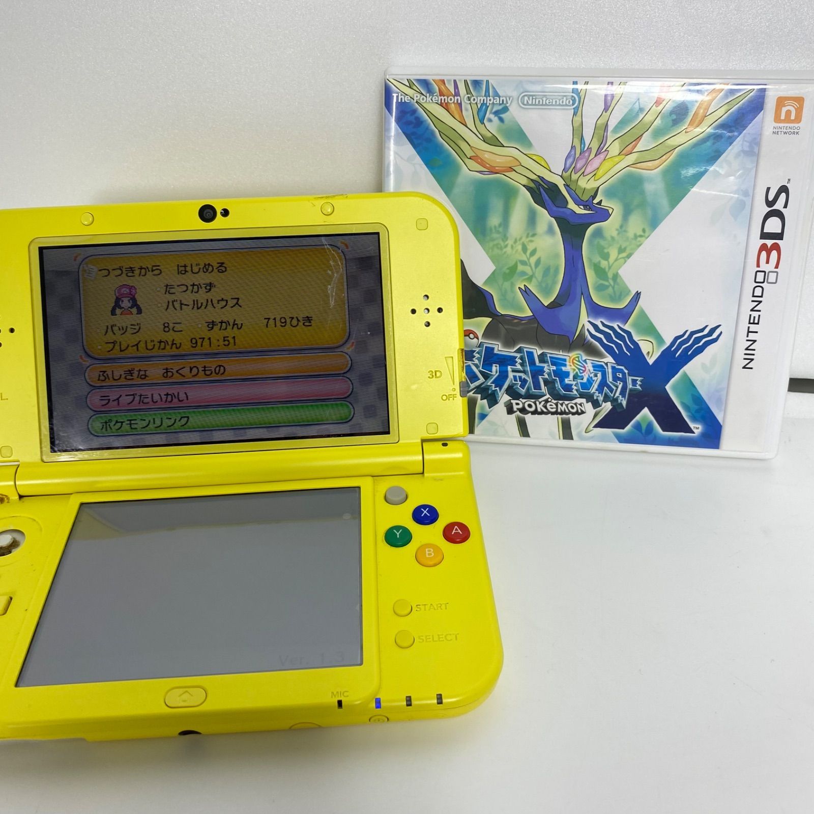 3DS ポケットモンスターX 動作確認済み やり込みデータ ポケモン