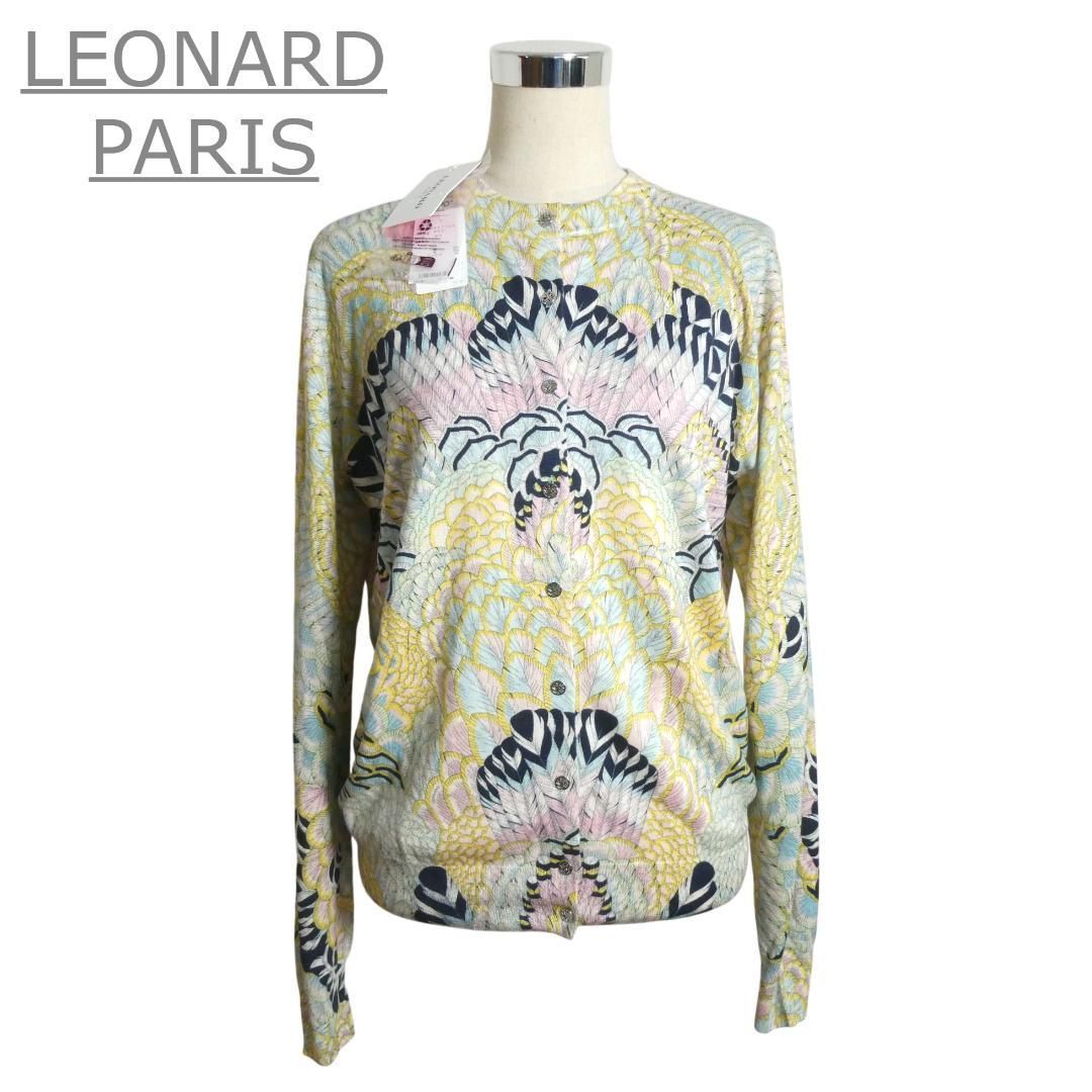新品同様 LEONARD PARIS レオナールパリ サイズ40 L シルク×ウール