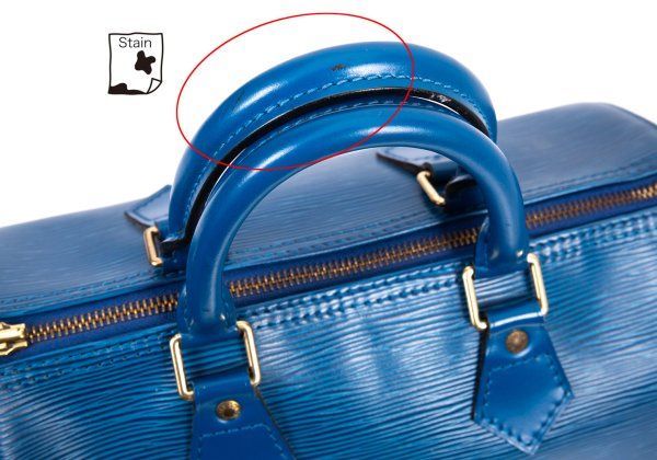 ルイヴィトンLouis Vuitton エピ スピーディ30 ミニボストンバッグ 青