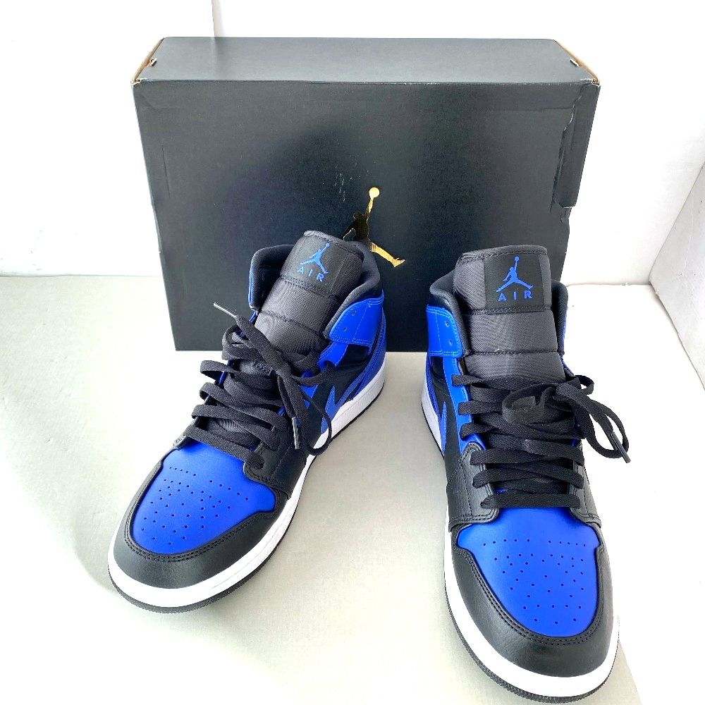 03w23134【箱付き】 Nike Air Jordan 1 Mid Hyper Royal ナイキ エア 