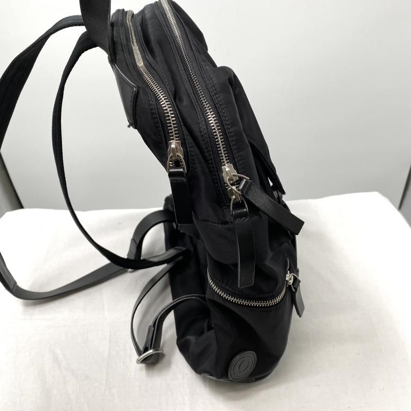 【中古】ORCIANI リサイクルナイロン バックパック ブラック オルチアーニ[17][240017741508] 中古】ORCIANI リサイクルナイロン バックパック ブラック