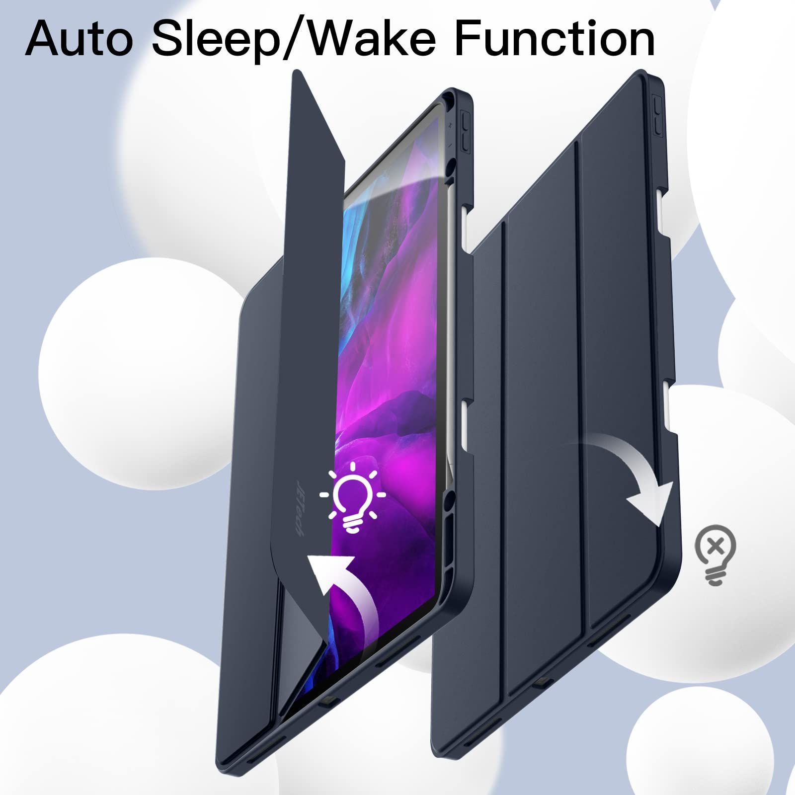 Pro 12.9 インチ ケース iPad (2020/2018モデル 第4世代/第3世代) 専用