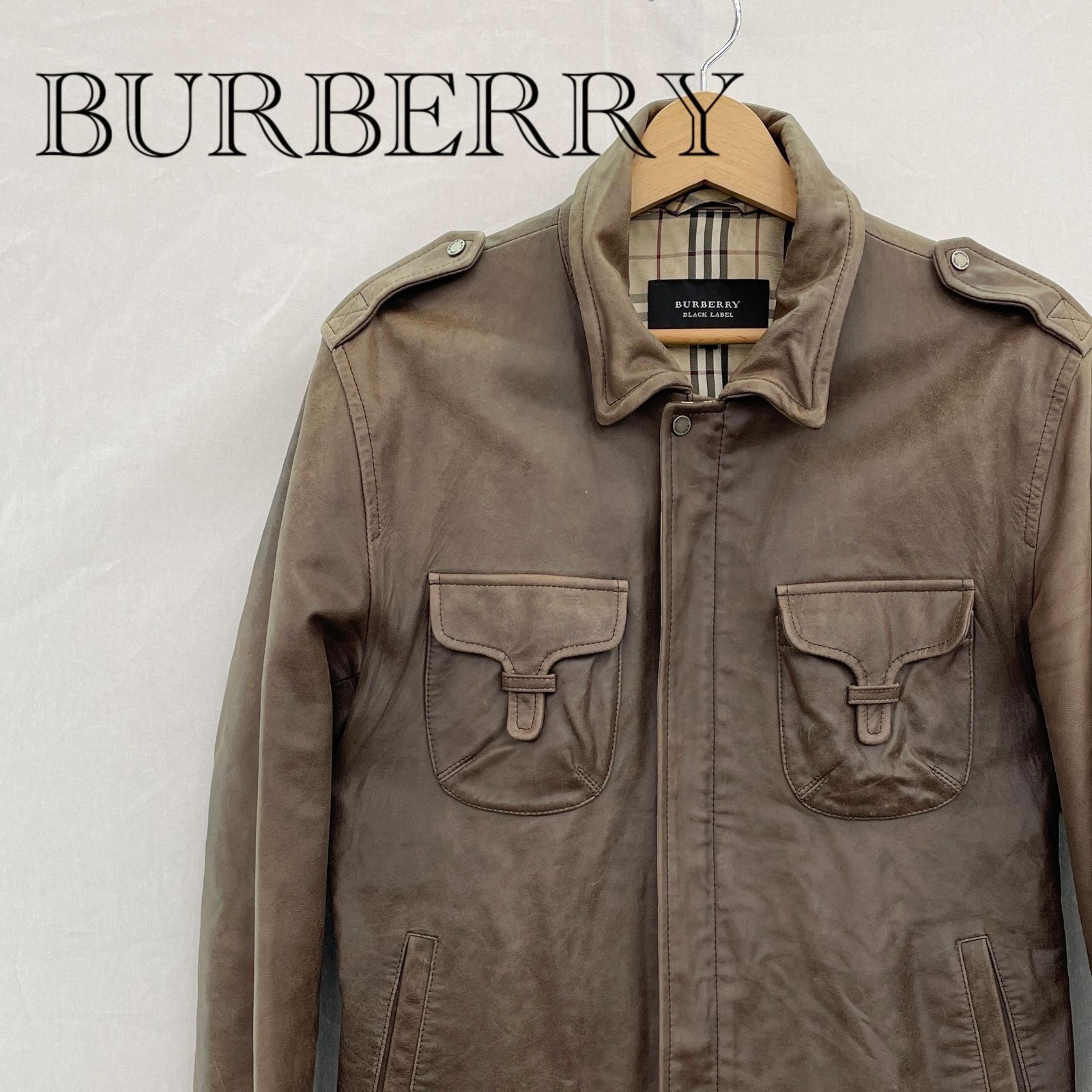 BURBERRY BLACK LABEL レザージャケット BMP65－309－57 L