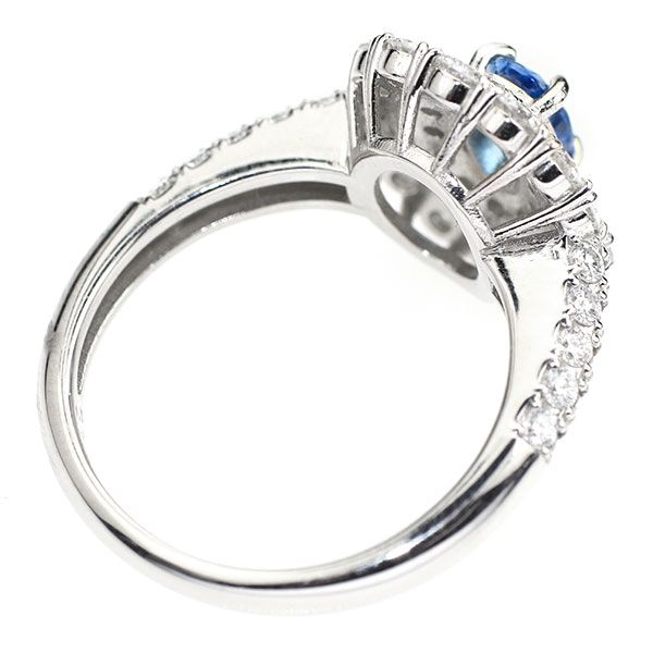 新品 Pt900 ブラジル産非加熱BLUE パライバトルマリン ダイヤモンド