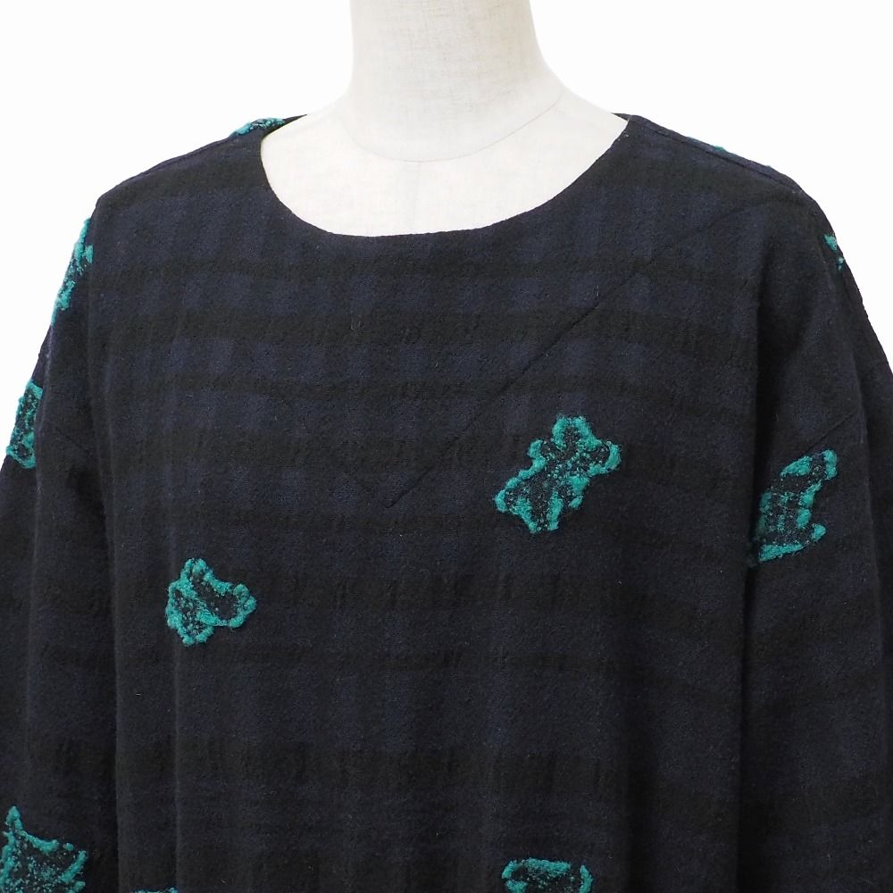 HaaT ISSEY MIYAKE ハート イッセイミヤケ ワンピース サイズ3 七分袖  