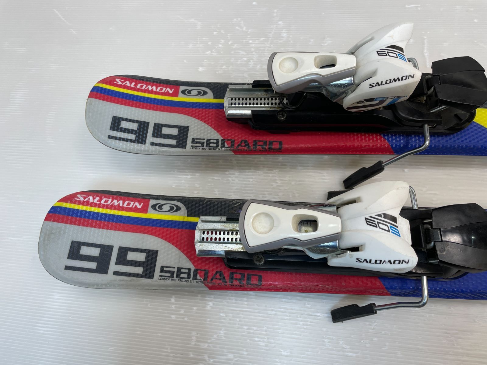 スキー SALOMON 609 SE99 未使用 ほぼ新品 ショートスキー サロモン 調整ビンディングファン