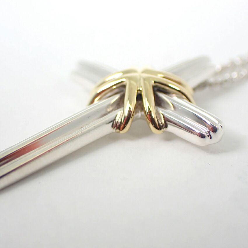 ティファニー 925/750 シグネチャークロス /ネックレス//j126-2 - メルカリ