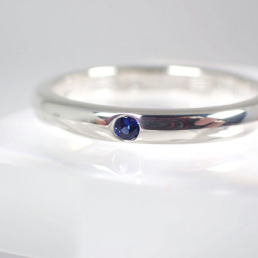 ティファニー925サファイア スタッキングバンド リング/10号/j126-12