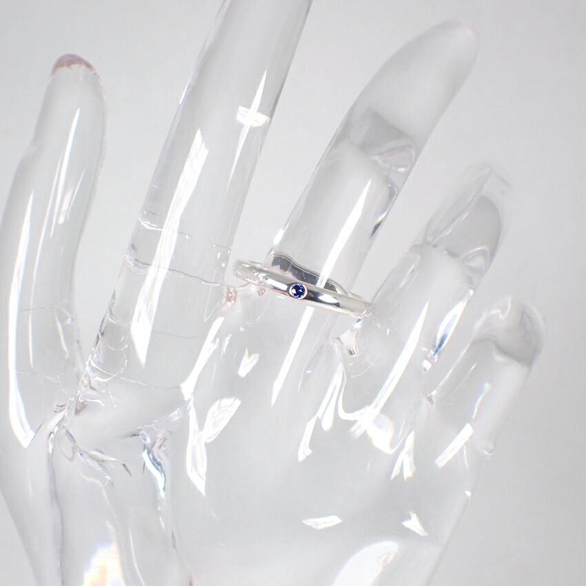 ティファニー925サファイア スタッキングバンド リング/10号/j126-12