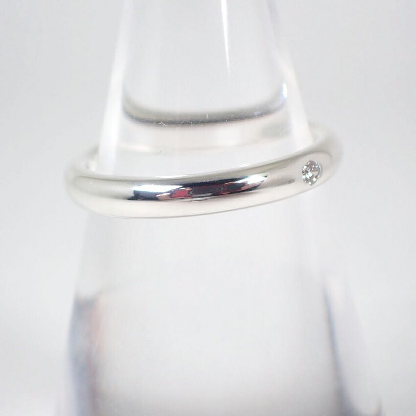 ●SALE★【ティファニー】スタッキング　バンド　ダイヤ　リング　８号　1921 ティファニー 925 ダイヤ スタッキングバンド リング /8号/j126-11