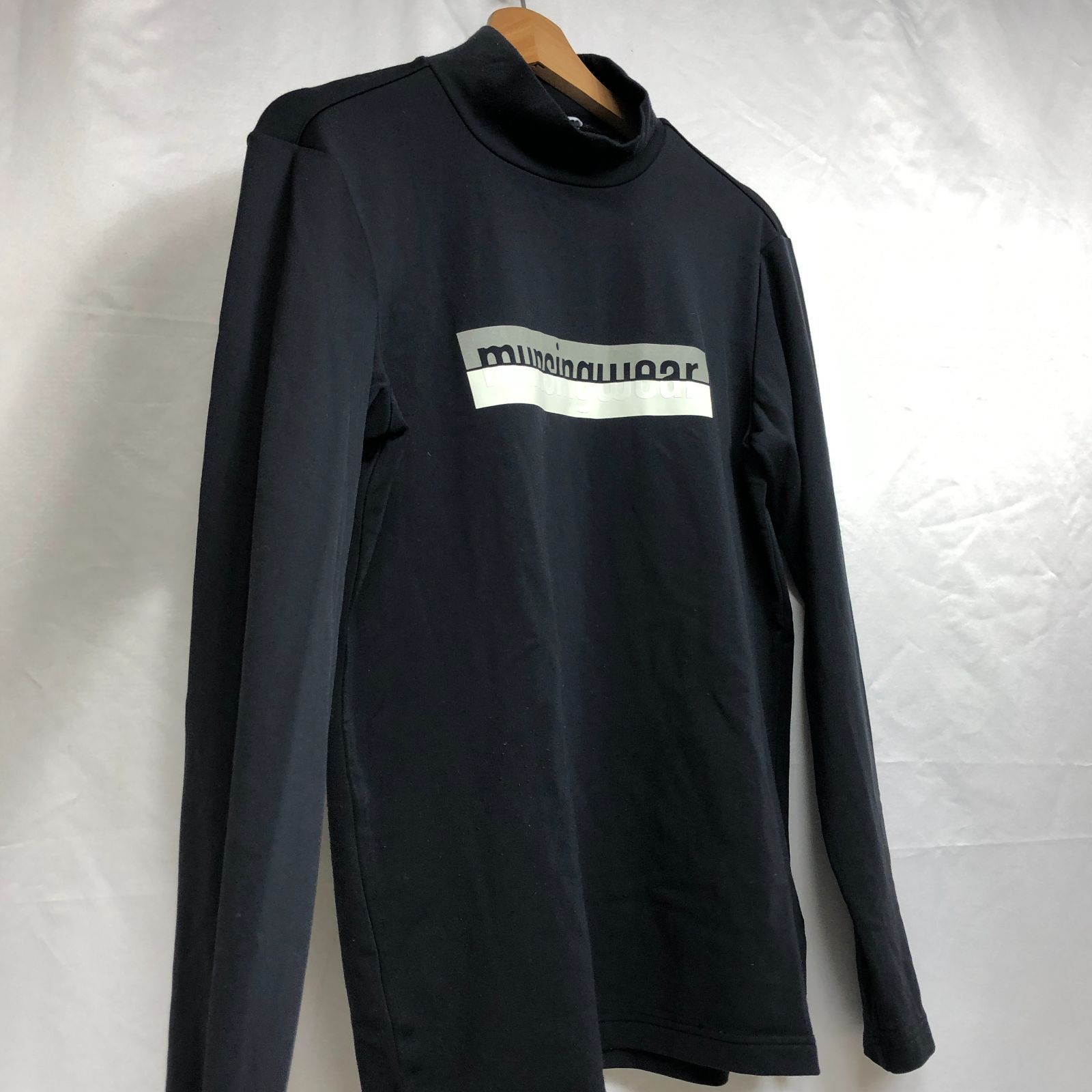 Munsingwear マンシングウェア メンズ裏起毛トレーナー ブラック