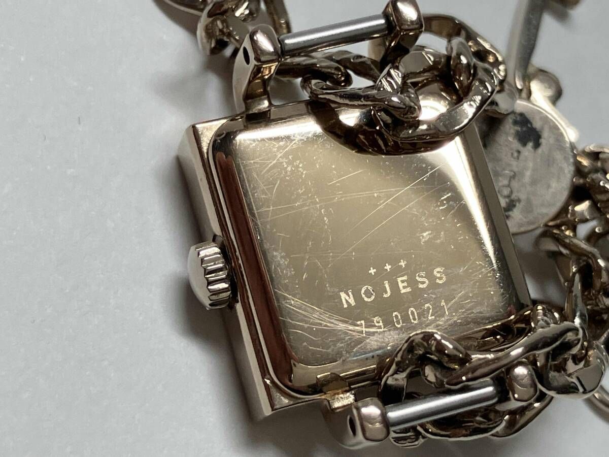 Nojess 腕時計 チェーンベルト レディース スクエア ノジェス 小さめ 2