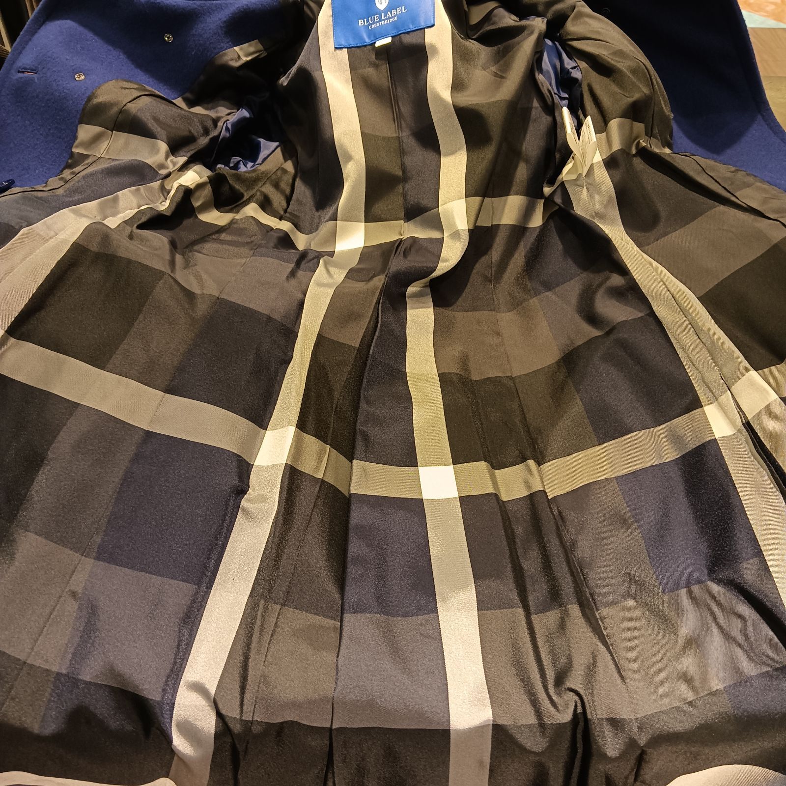 【極美品】BLUE LABEL クレストブリッジ　ウールコート ブルーレーベルクレストブリッジ BLUE LABEL CRESTBRIDGE ファイン