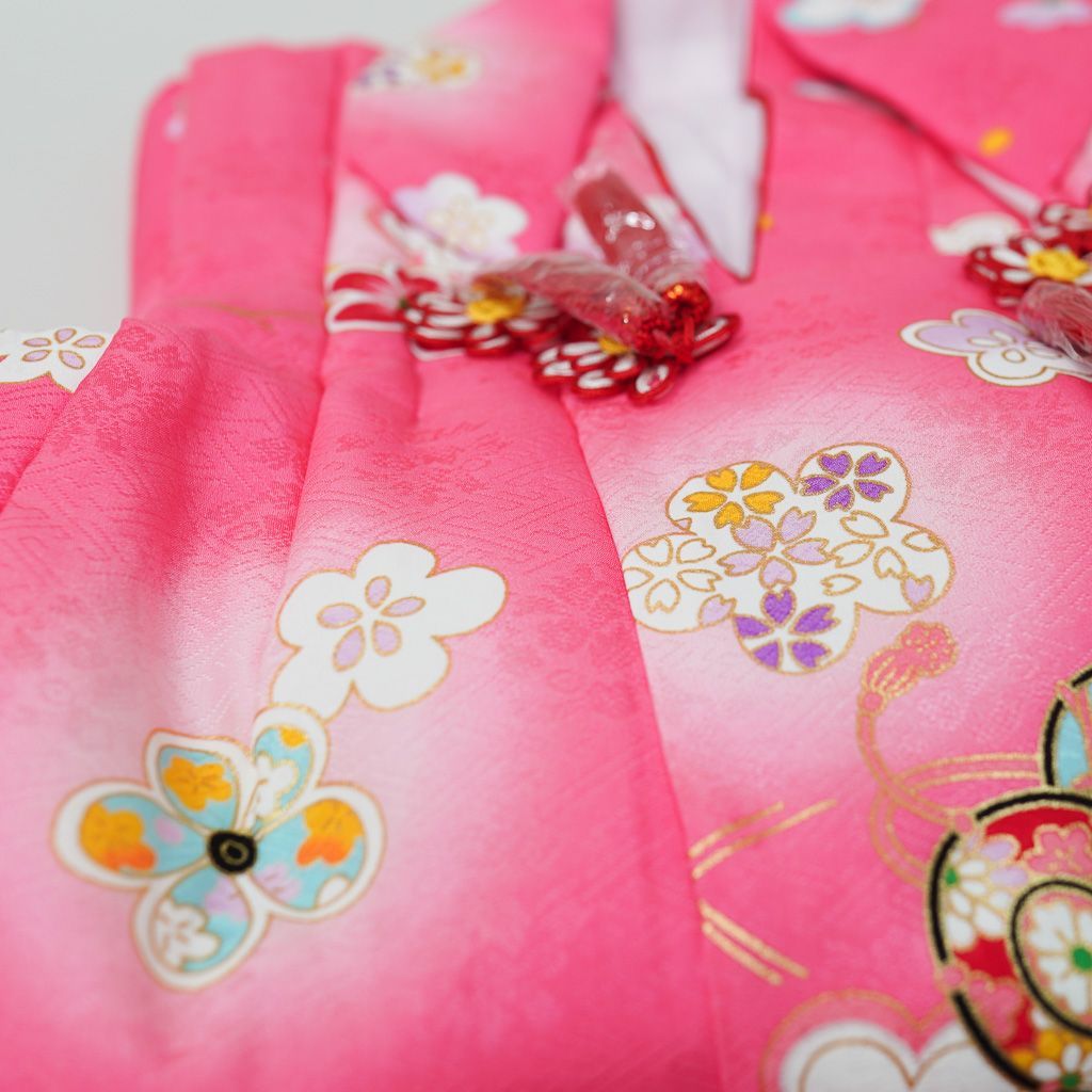 七五三 三歳 女児 正絹 被布着物フルセット 半衿伊達襟付き NO38642 七五三 三歳 女児 正絹 被布着物フルセット 半衿伊達襟付き NO38642