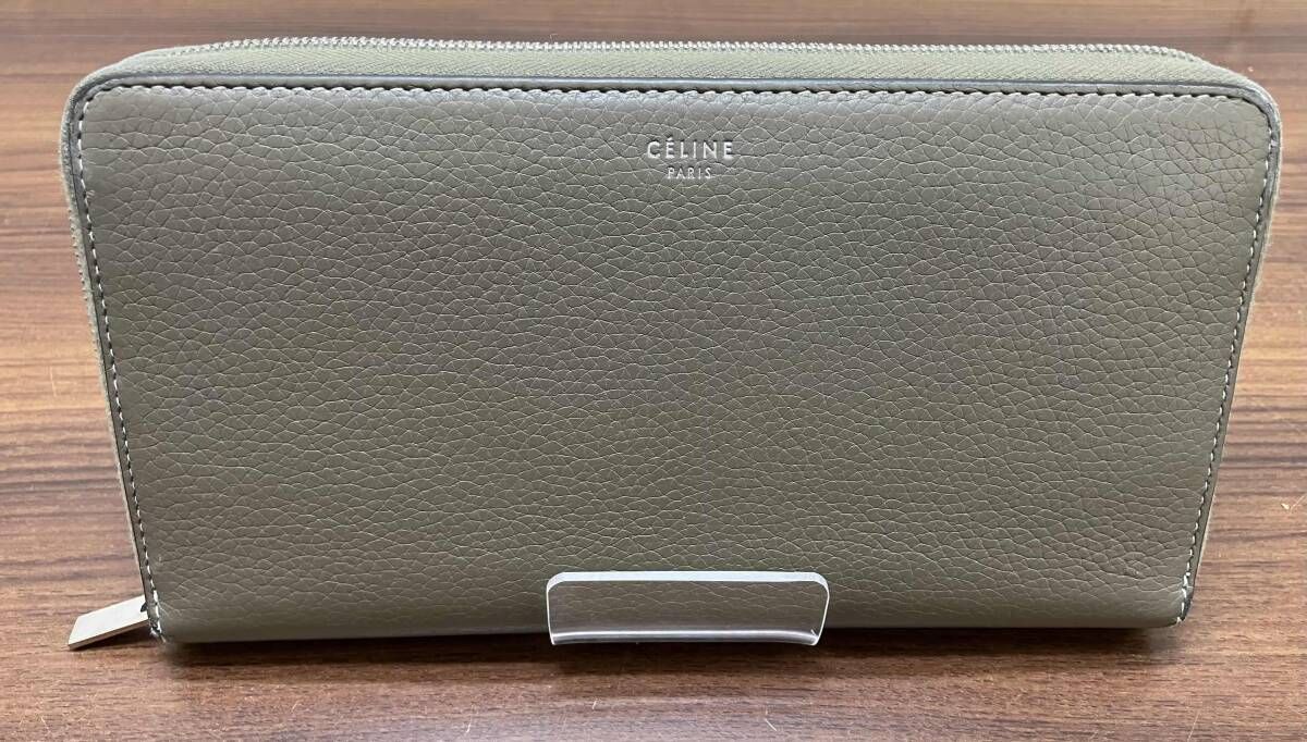 レディース CELINE セリーヌ 長財布 large zipped 101873JFL