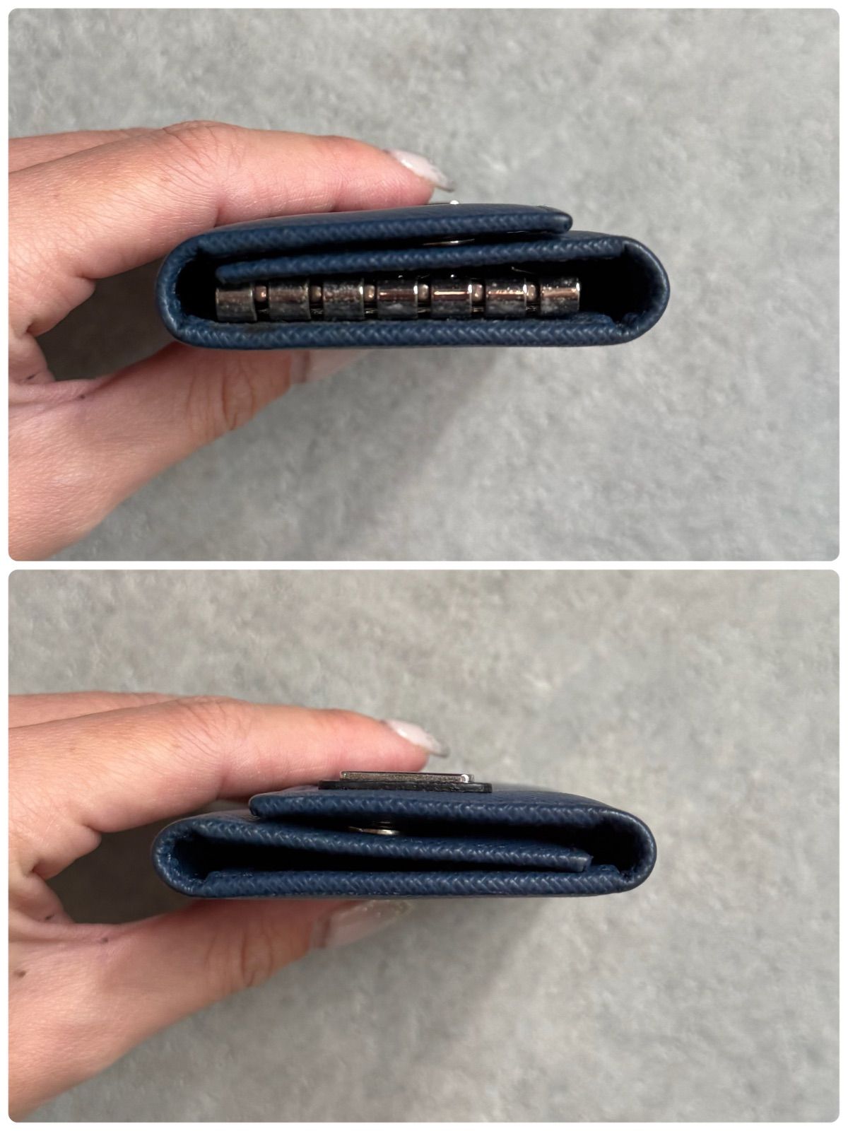 PRADA プラダ トライアングル 6連続キーケース サフィアーノレザー