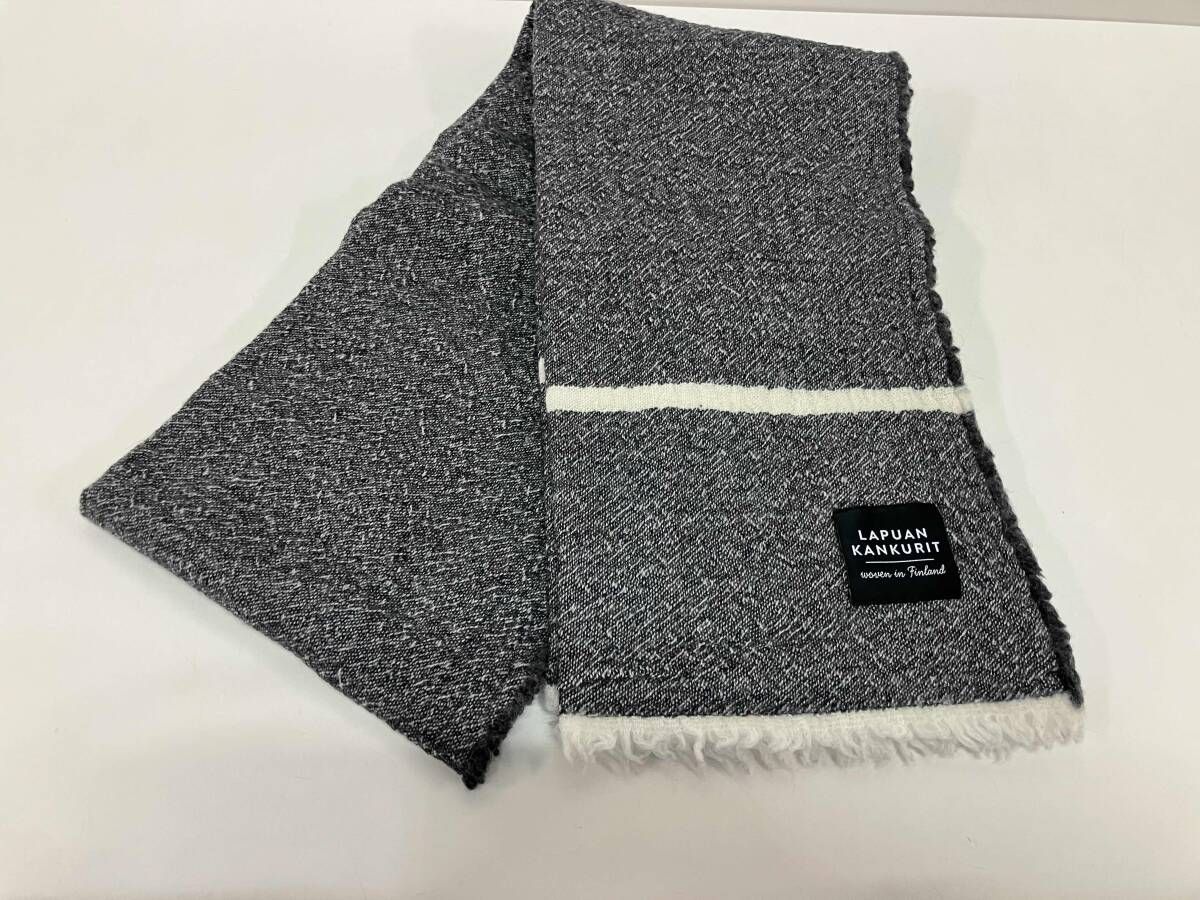 LAPUAN KANKURIT ラプアン カンクリ マフラー ウール グレー - メルカリ