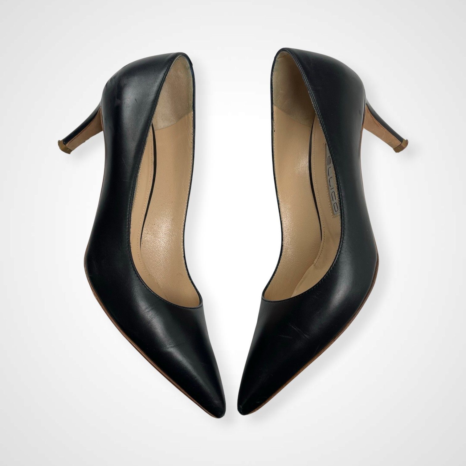 PELLICO ペリーコ / レザーパンプス ブラック 参考定価：40,000程度