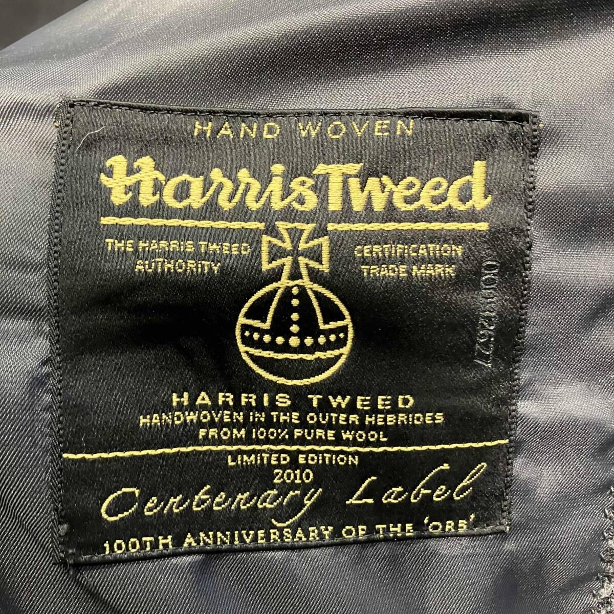 Harris Tweed テーラードジャケット 100周年記念タグ ヘリンボーン