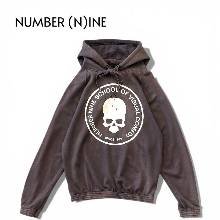 NUMBER (N)INE ナンバーナイン 復刻 スカルフーディー 弾痕 散弾加工