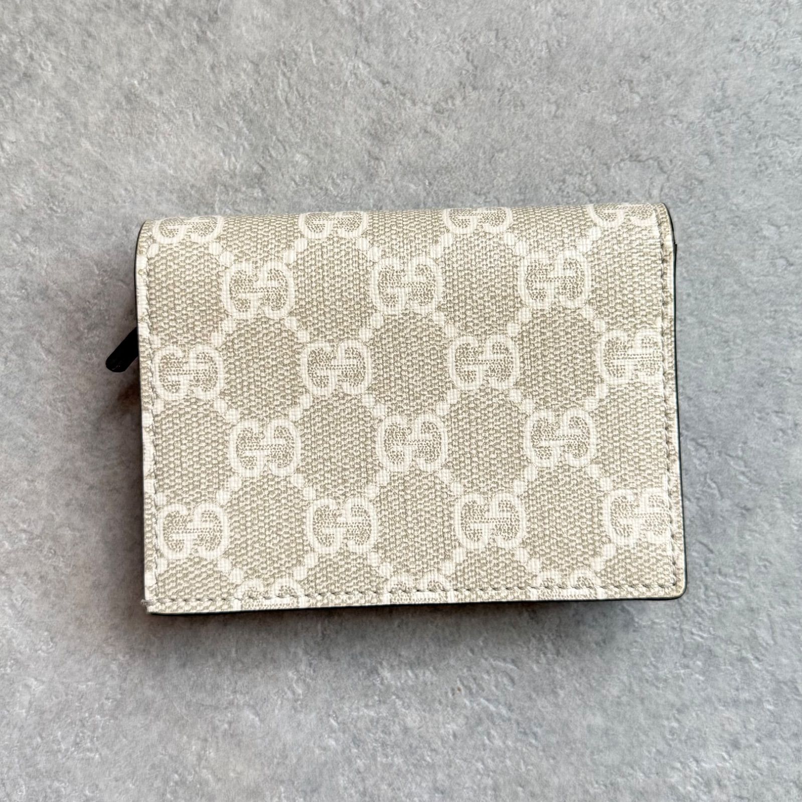 GUCCI グッチ 二つ折り財布 GGマーモント GGスプリーム PVC レザー