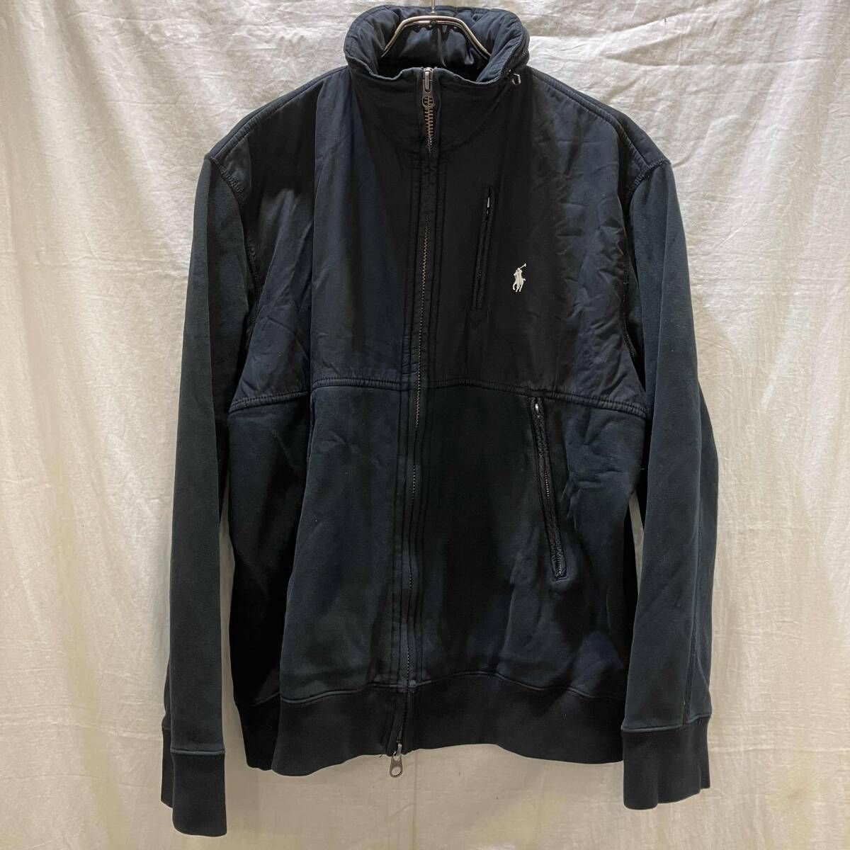 Polo Ralph Lauren ブラックジャケット XL POLO RALPH LAUREN 切替ジャケット size XL ブラック ポロラルフ