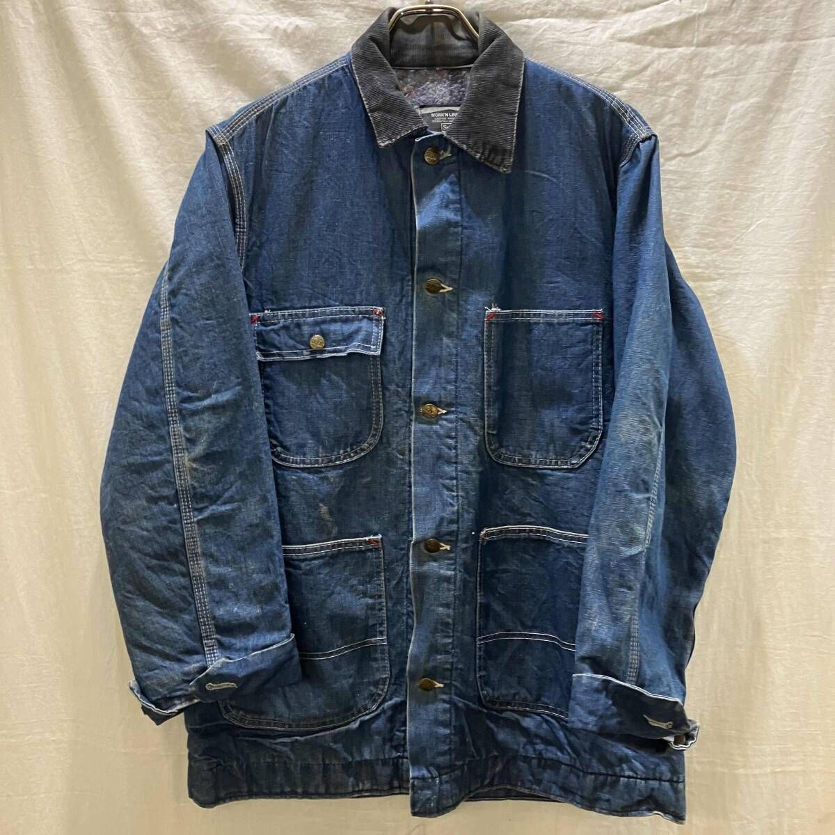 Sears デニムカバーオール 裏地ブランケット size M インディゴ