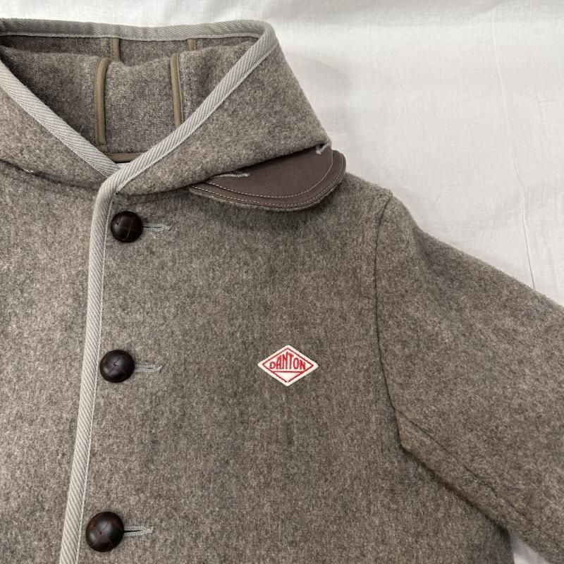 ダントン ウールモッサ ウールコート ウールジャケット 丸襟 くるみ