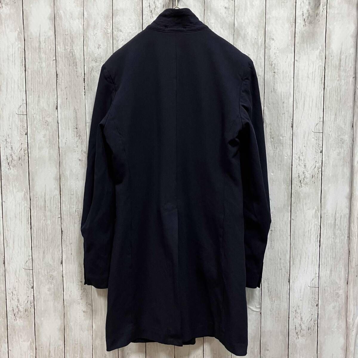 AD2006 コムデギャルソンオム　コットンポリ縮絨　ボア　製品染めジャケット COMME des GARCONS HOMME PLUS／AD2006 ポリ縮絨ロングジャケット／PR