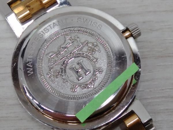 HERMES エルメス クリッパー 768*** アイボリー系文字盤 クォーツ