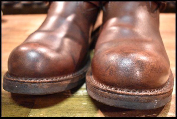  9 5 EEE 18年 WESCO ウエスコ カスタムボス ブラウン 茶 9インチハイト ビブラム700シングル ブーツ BOSS FL 304 エンジニアブーツ ブーツ 革靴