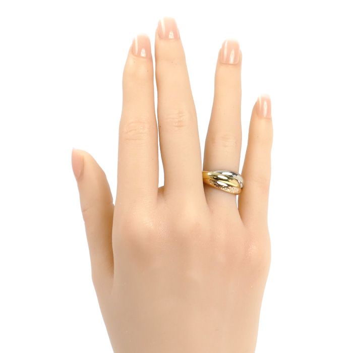 CARTIER カルティエ K18YG/PG/WG les must deトリニティ リング・指輪