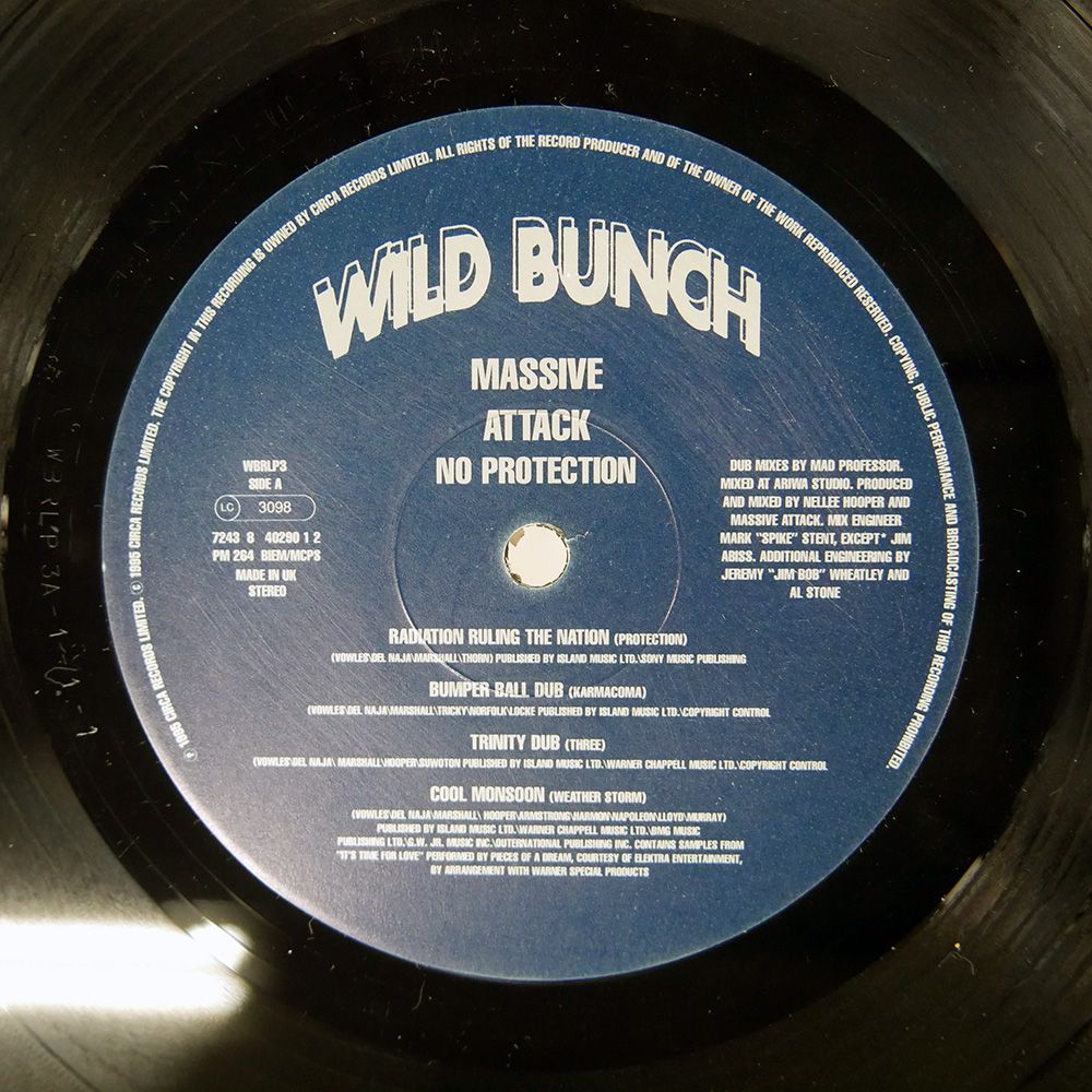 UK盤 MASSIVE ATTACK/NO PROTECTION/WILD BUNCH WBRLP3 LP - メルカリ