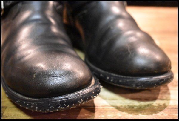  9 SONORA DOUBLE H WEST エンジニア 902 黒 ブラック ビンテージ スチール無し プルオン ブーツ FL 318 エンジニアブーツ ブーツ 革靴