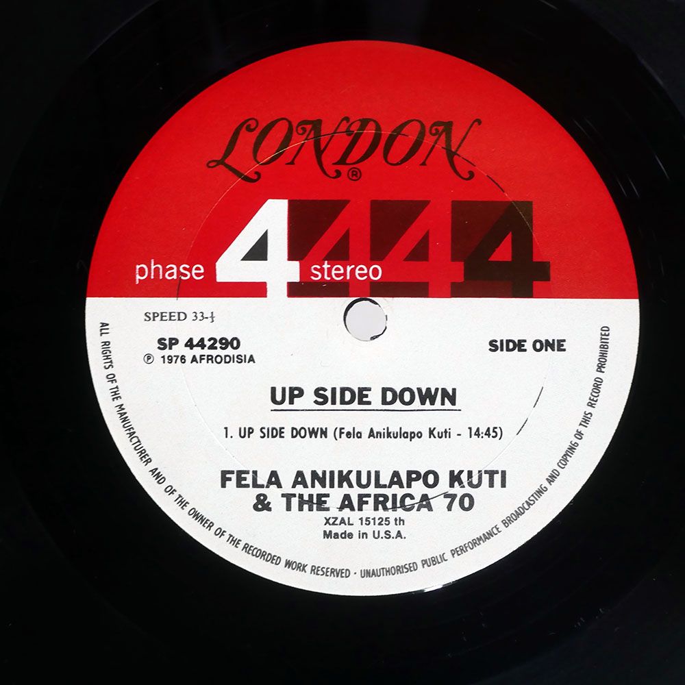 UK盤 FELA KUTI UPSIDE DOWN LONDON SP 44290 LP レコード ホルダー その他 