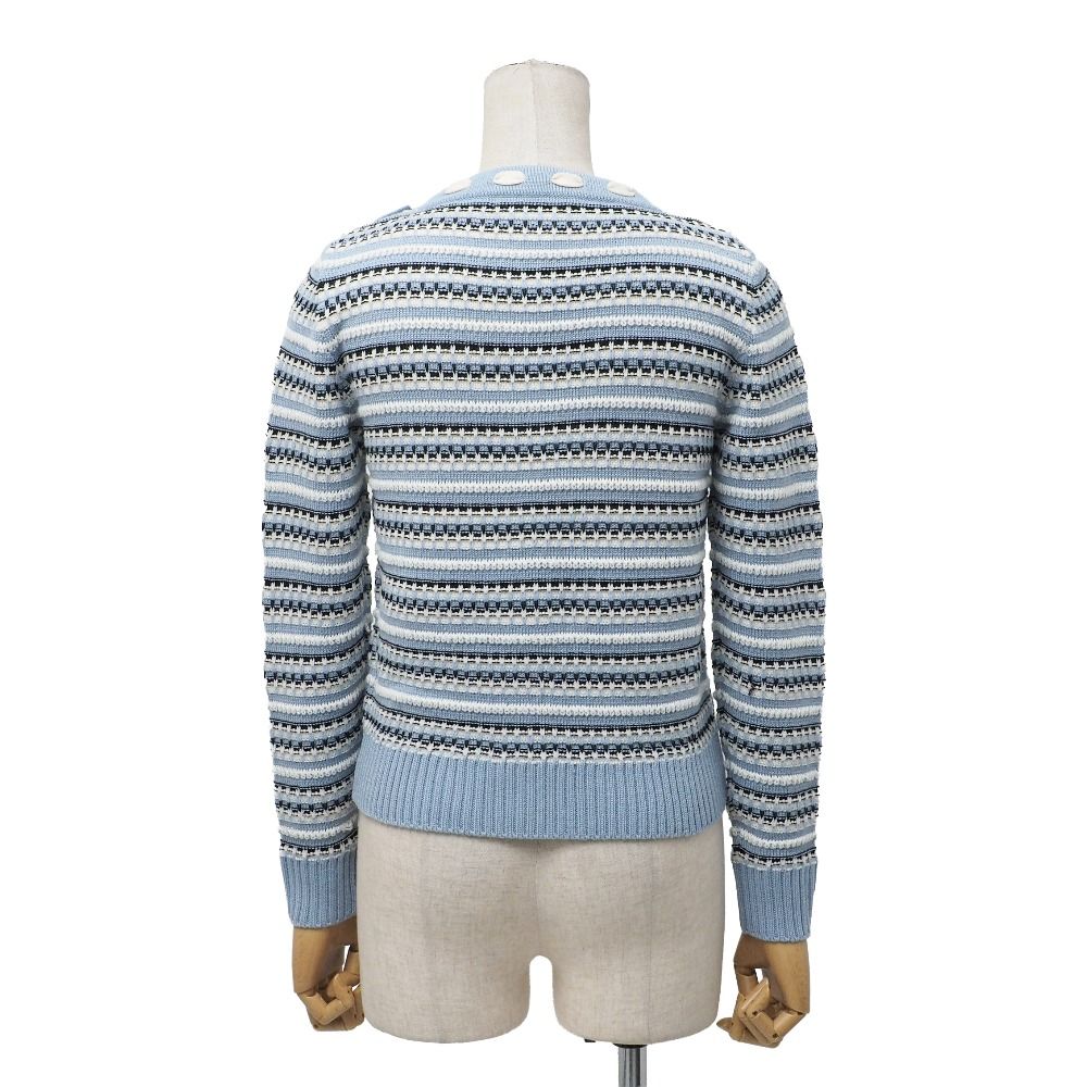 □美品□Rene ルネ ニット サイズ36 ラメ リボン装飾 カーディガン