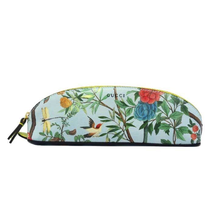 新品】グッチ ペンケース ポーチ GUCCI フラワー柄 プリント ペンシル