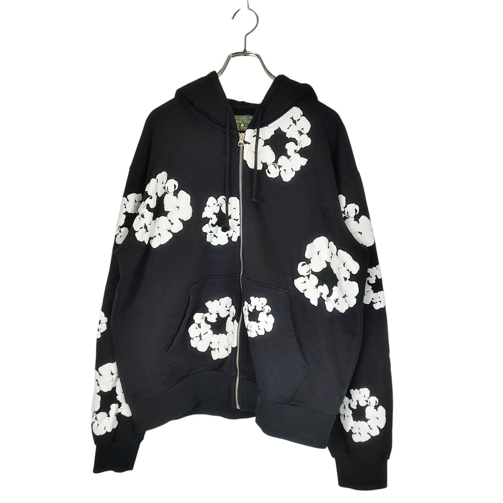 DENIM TEARS デニムティアーズ COTTON WREATH ZIP HOODIE フラワー 