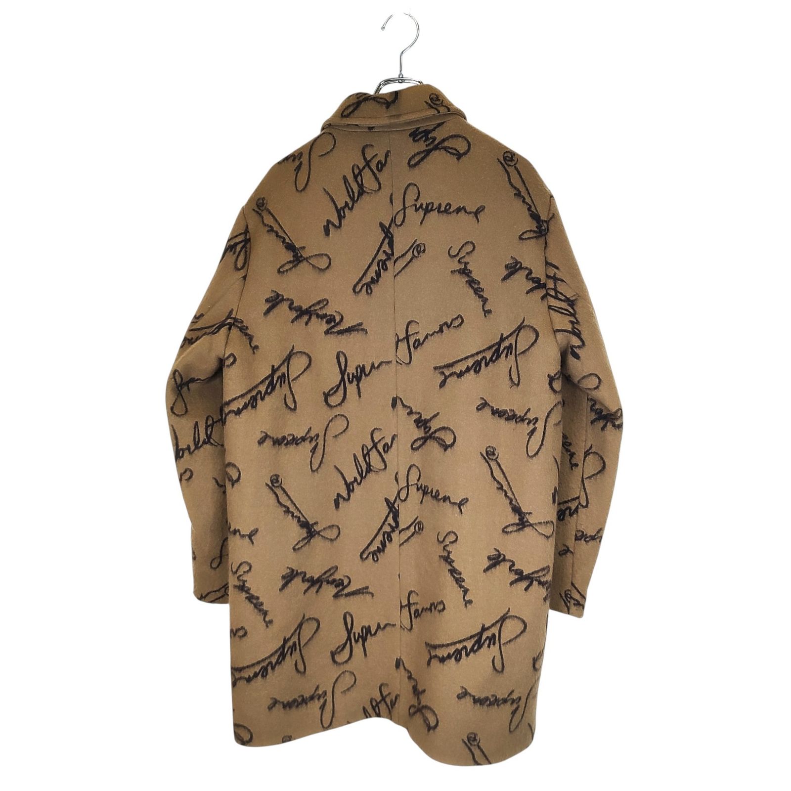 Supreme シュプリーム 20AW Script Logos Wool Overcoat ウール コート