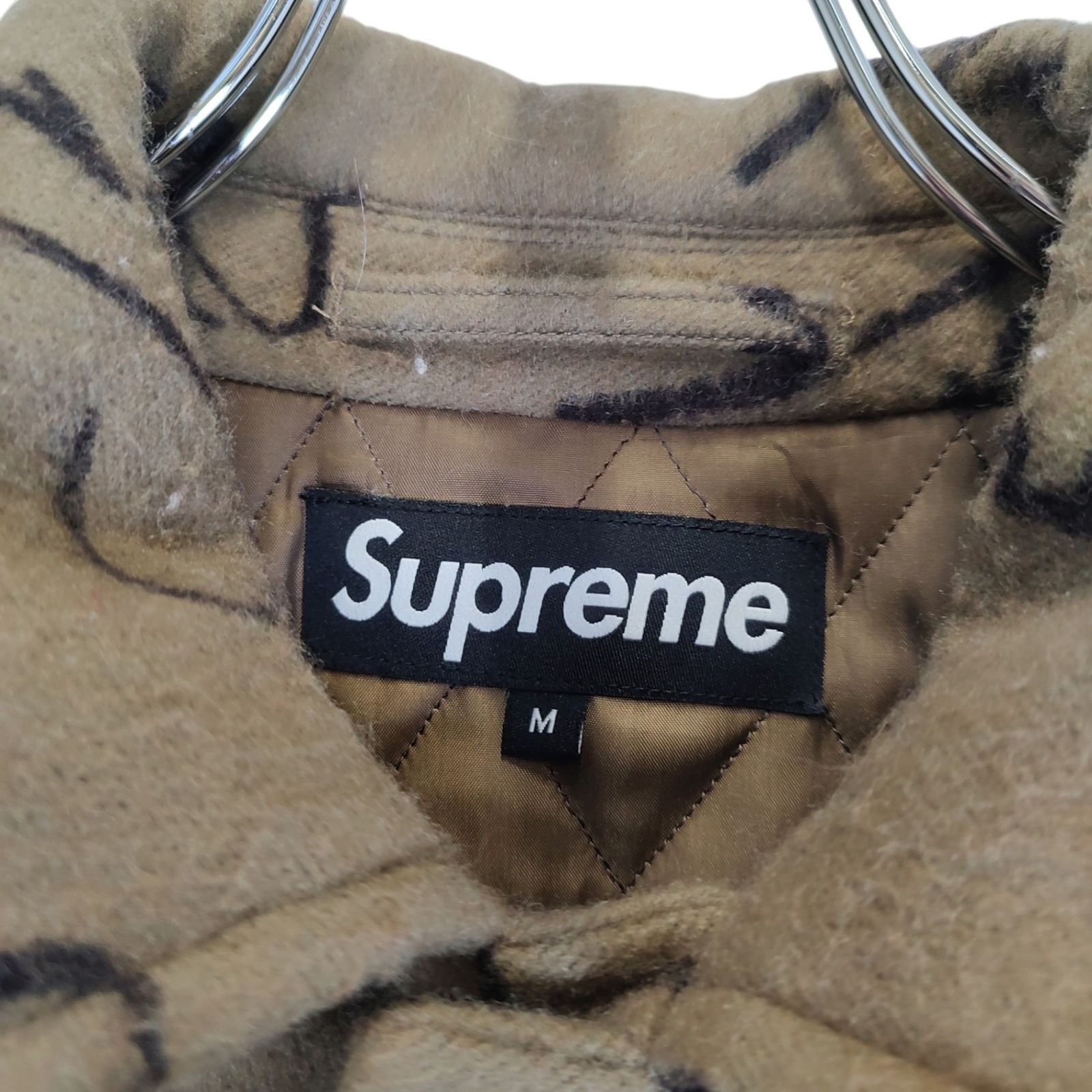 Supreme シュプリーム 20AW Script Logos Wool Overcoat ウール コート