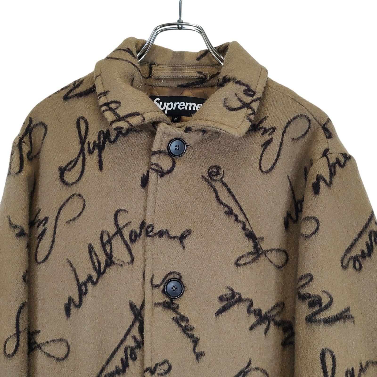 【訳あり品】Supreme 20AW スクリプトロゴ ウールオーバーコート L Supreme シュプリーム 20AW Script Logos Wool Overcoat ウール コート