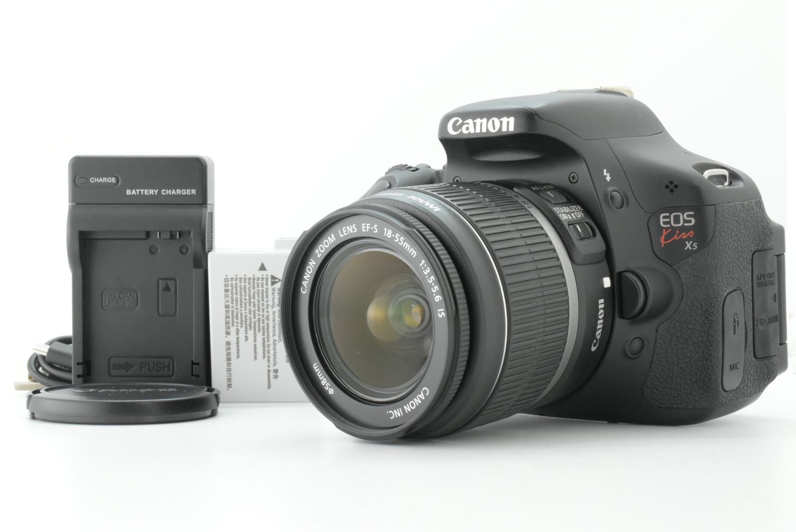 美品 シャッターカウント 8761回】Canon EOS Kiss X5 + EF-S 18-55mm