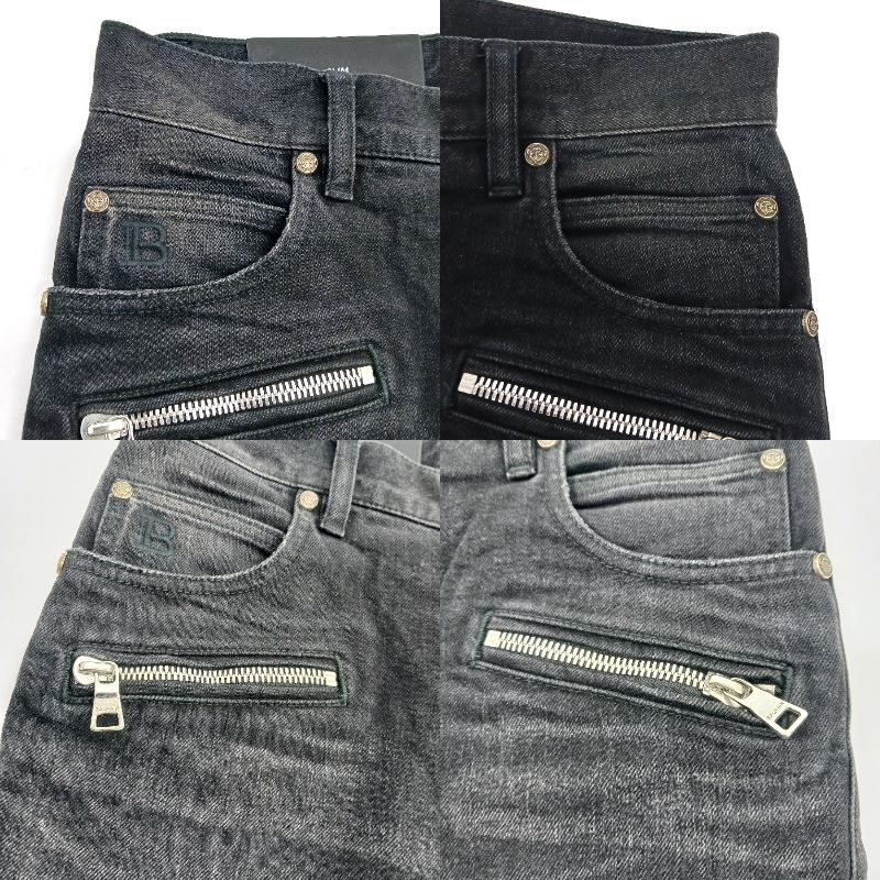 バルマン BALMAIN メンズ パンツ ボトムス デニム バイカーパンツ