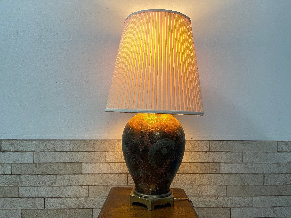 沖縄 琉球 胡差焼 陶器製 スタンドライト　スタンドランプ　高さ90cm 沖縄 琉球 胡差焼 陶器製 スタンドライト スタンドランプ 高さ90cm