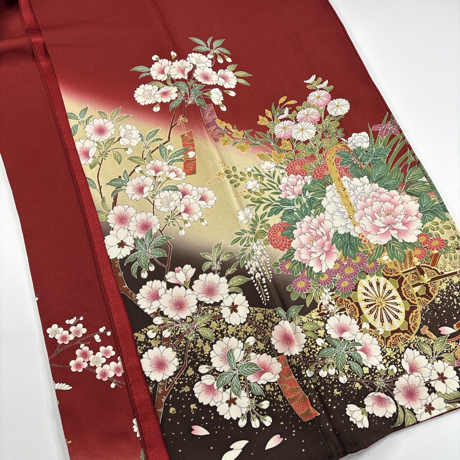 振袖 4枚 正絹 着物まとめ売り 同梱購入歓迎 リメイク用 着付け練習用