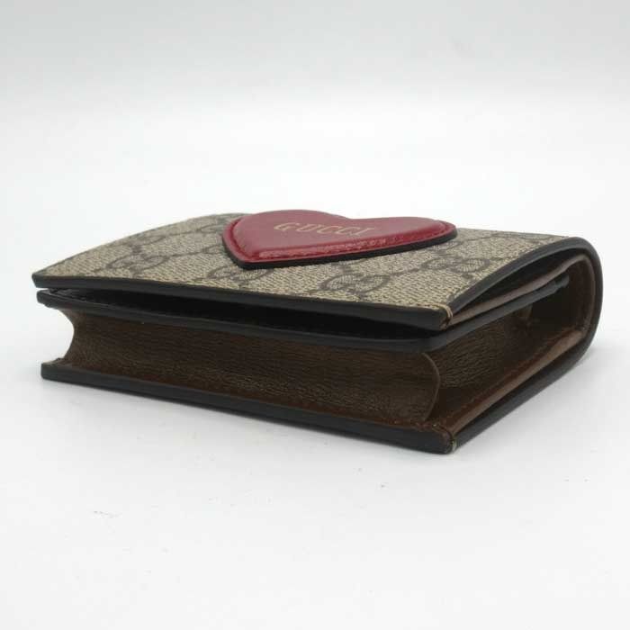 新品】グッチ 財布 二つ折り財布(小銭入れ有り) CARD CASE ハート
