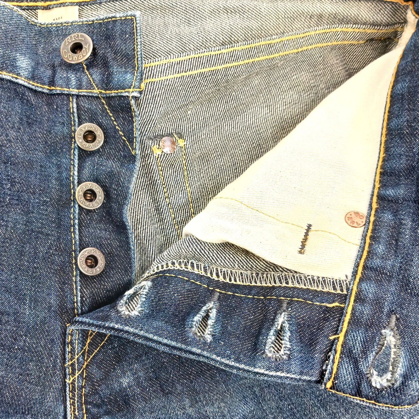 ダブルアールエル RRL セルビッチ ブルーデニムパンツ SLIM FIT スリム 