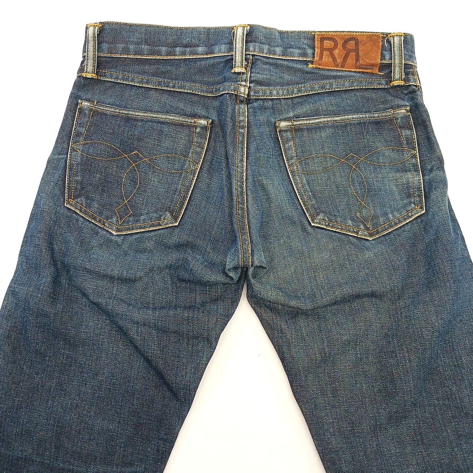 ダブルアールエル RRL セルビッチ ブルーデニムパンツ SLIM FIT スリム 